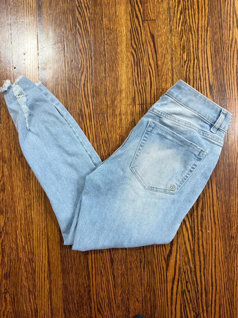 Indigo Rein distressed curvy jeans